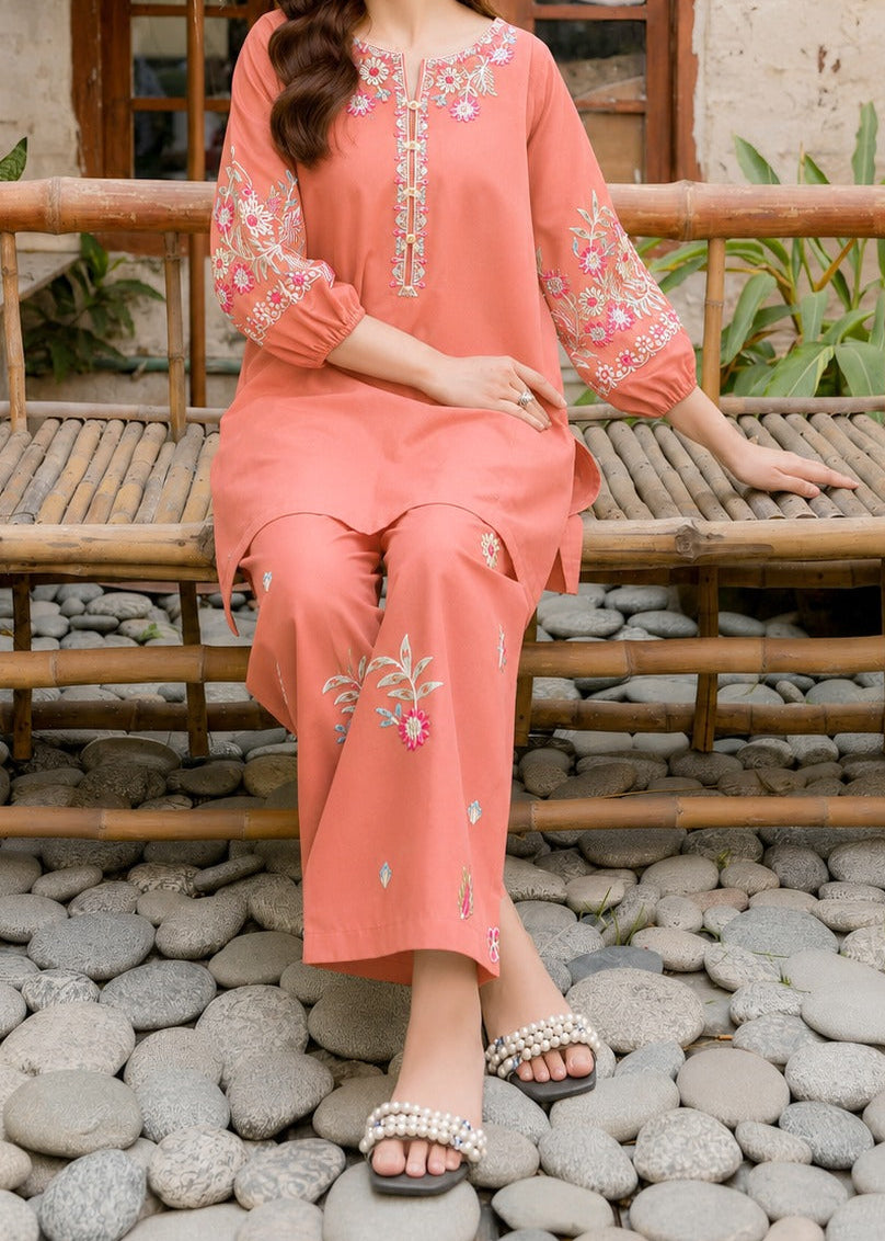 Grace S1546-Embroidered 2pc Lawn Dress.