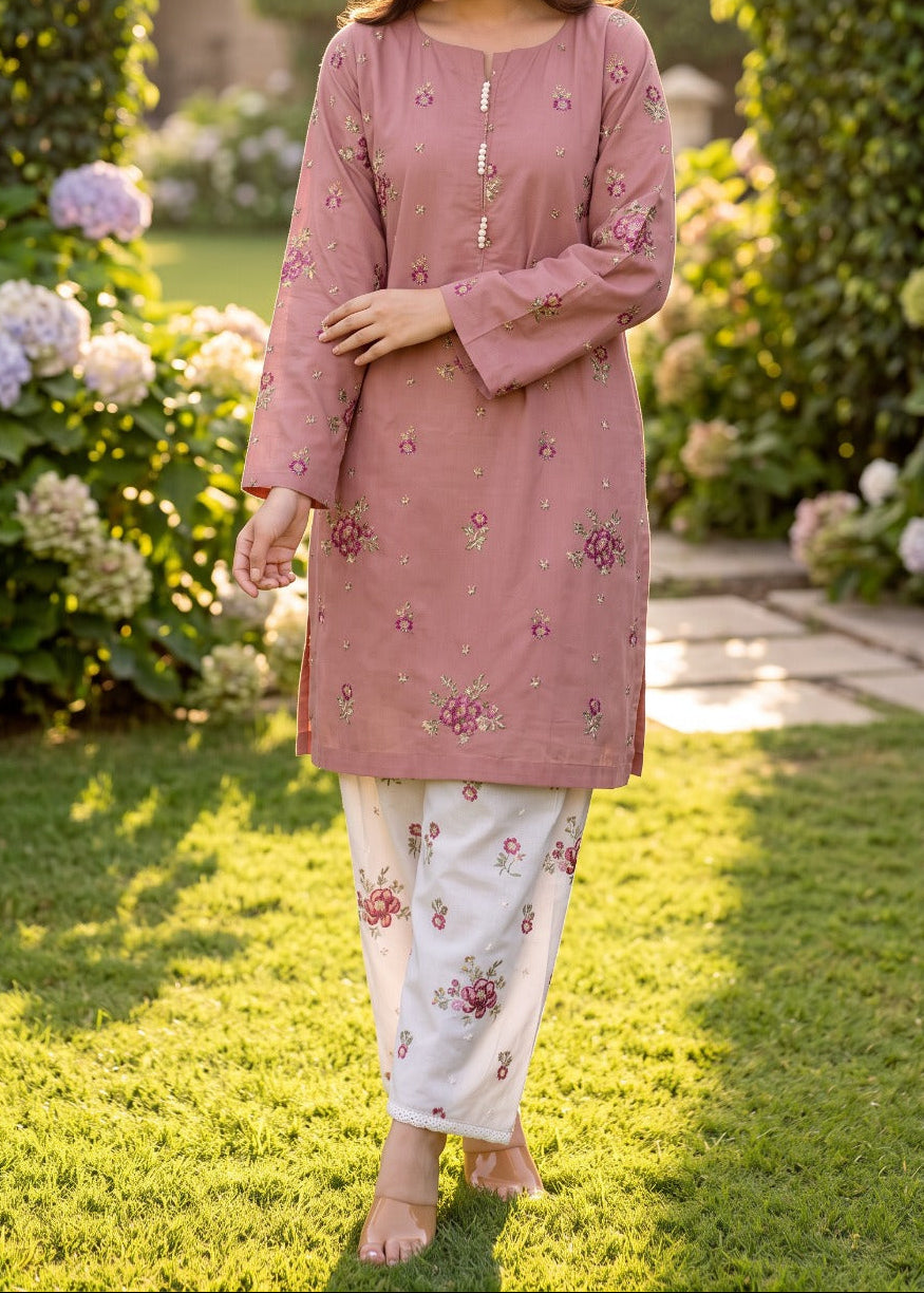 Grace S1553-Embroidered 2pc Lawn Dress.