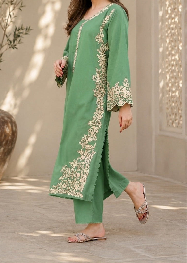 Grace S1561-Embroidered 2pc Lawn Dress.