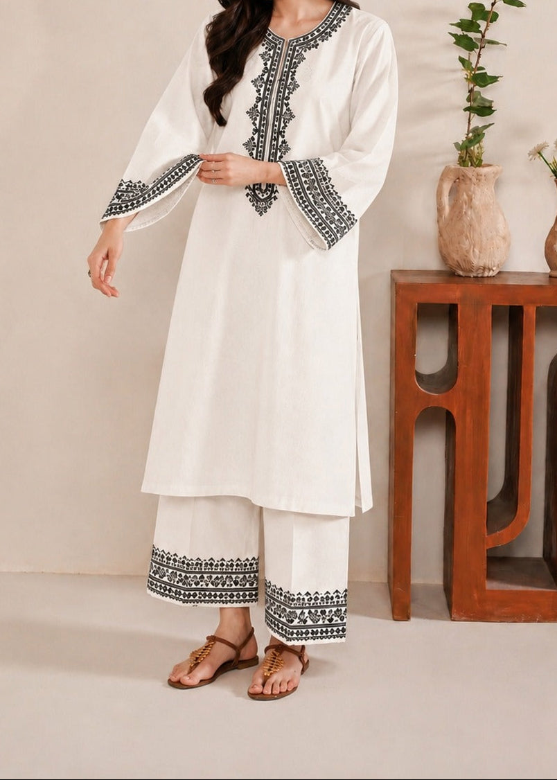Grace S1581-Embroidered 2pc Lawn Dress.