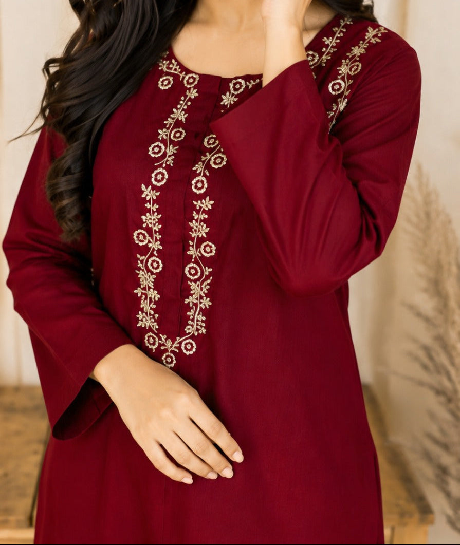 Grace S1579-Embroidered 2pc Lawn Dress.