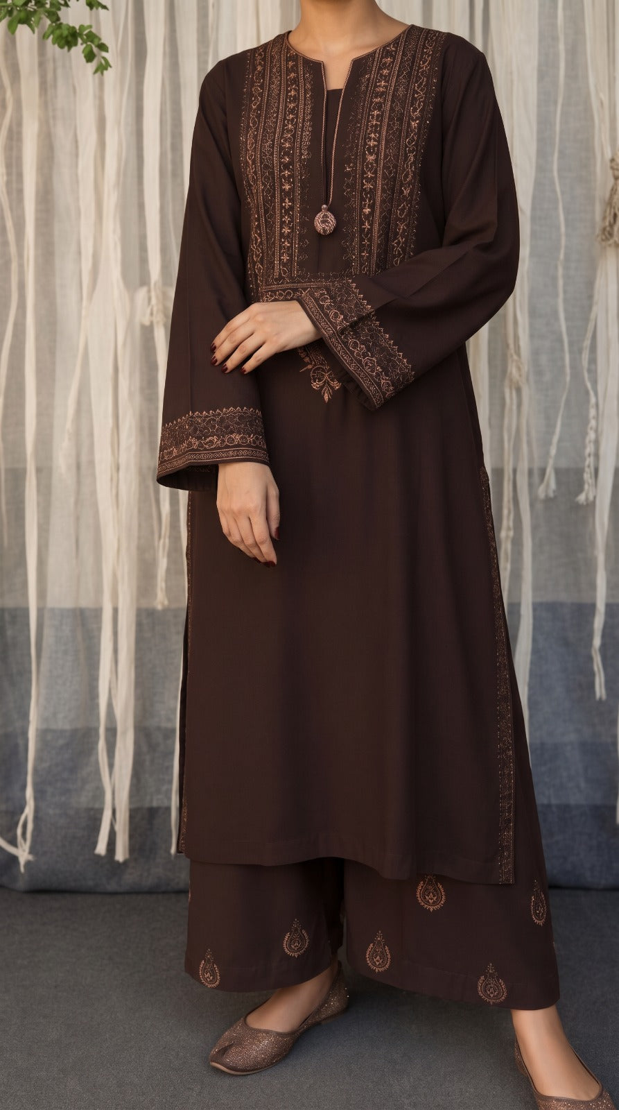 Grace S1586-Embroidered 2pc Lawn Dress.