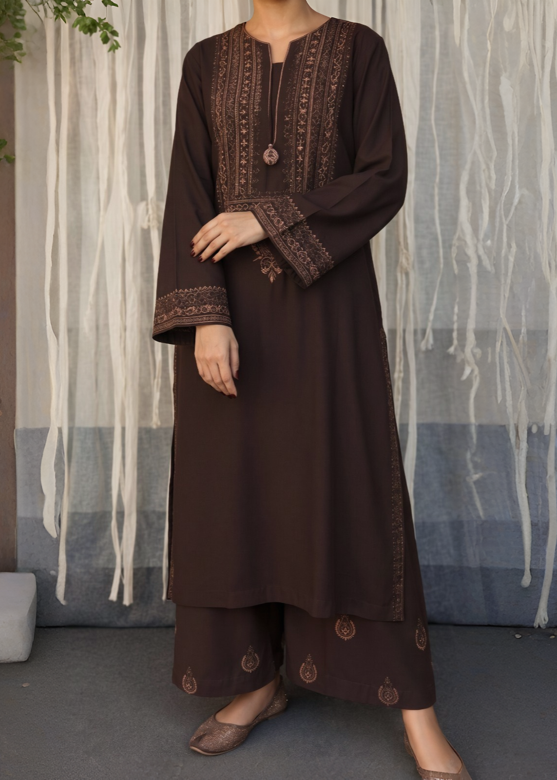 Grace S1586-Embroidered 2pc Lawn Dress.