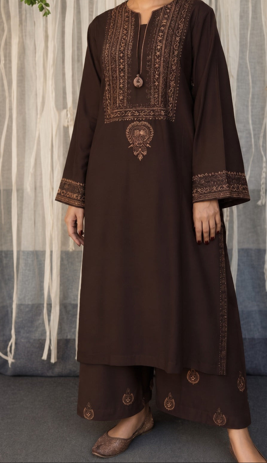 Grace S1586-Embroidered 2pc Lawn Dress.