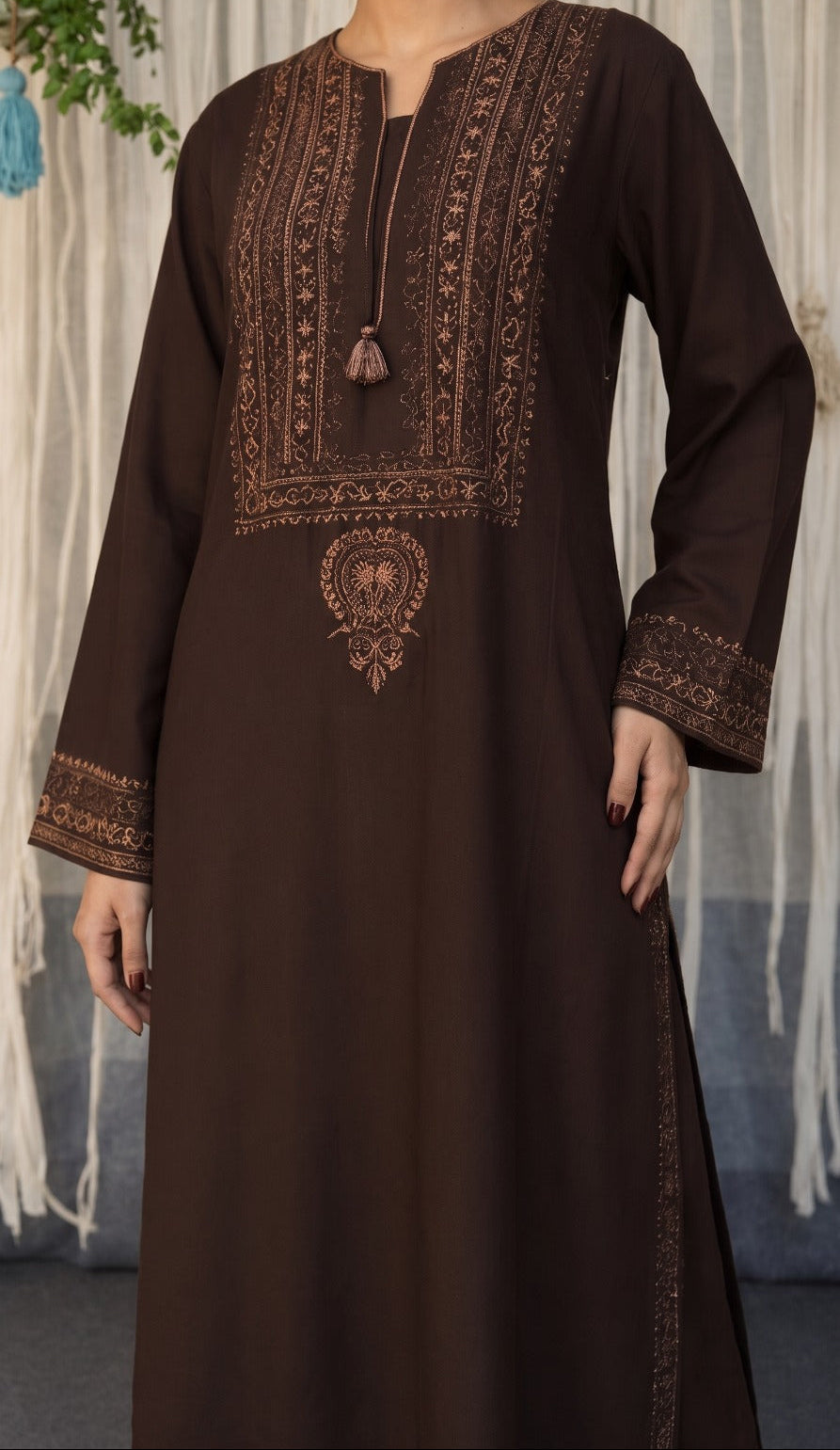 Grace S1586-Embroidered 2pc Lawn Dress.