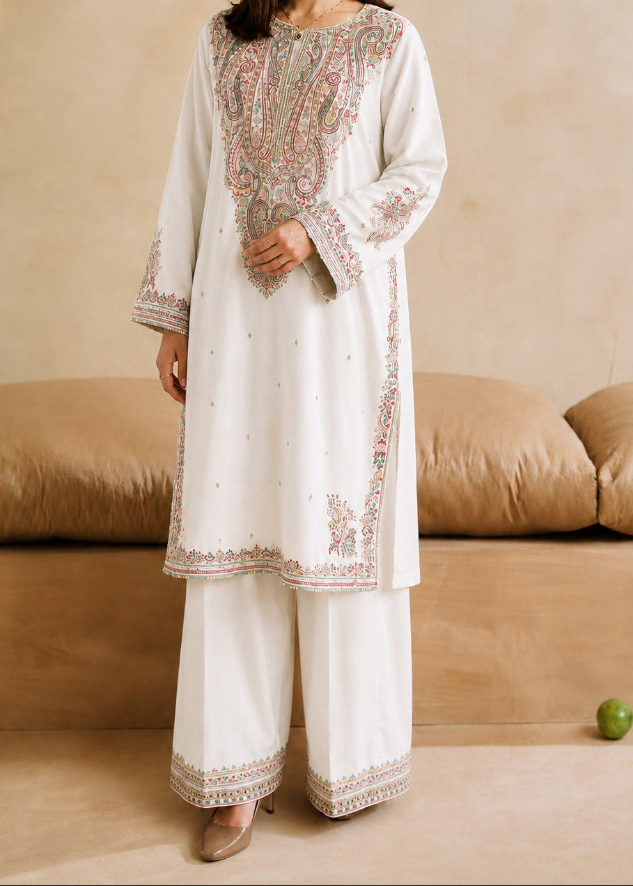 Grace S1587-Embroidered 2pc Lawn Dress.