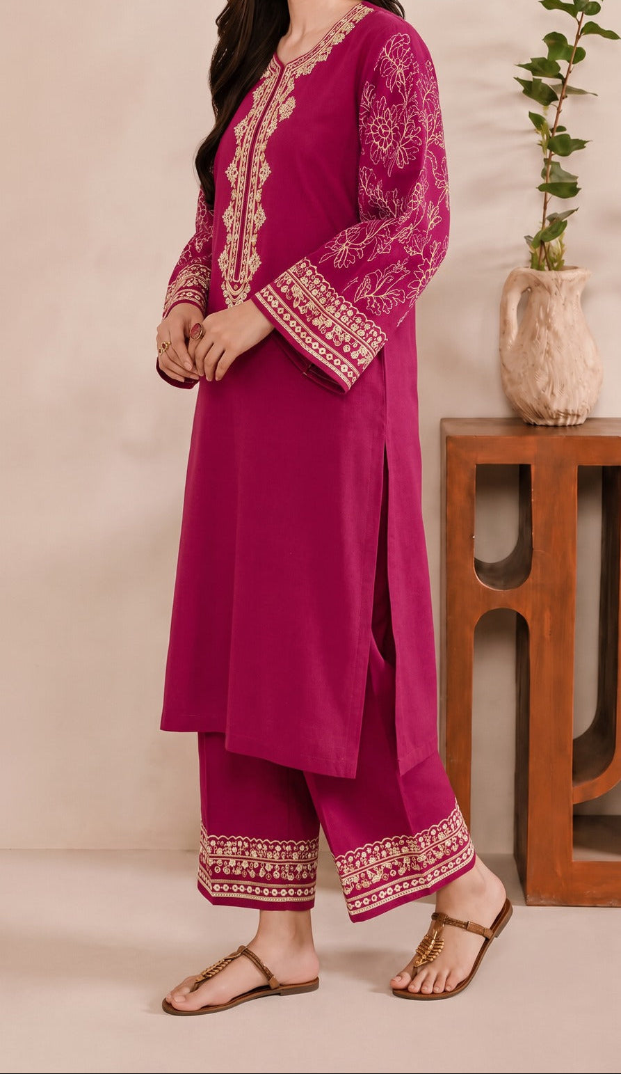 Grace S1580-Embroidered 2pc Lawn Dress.