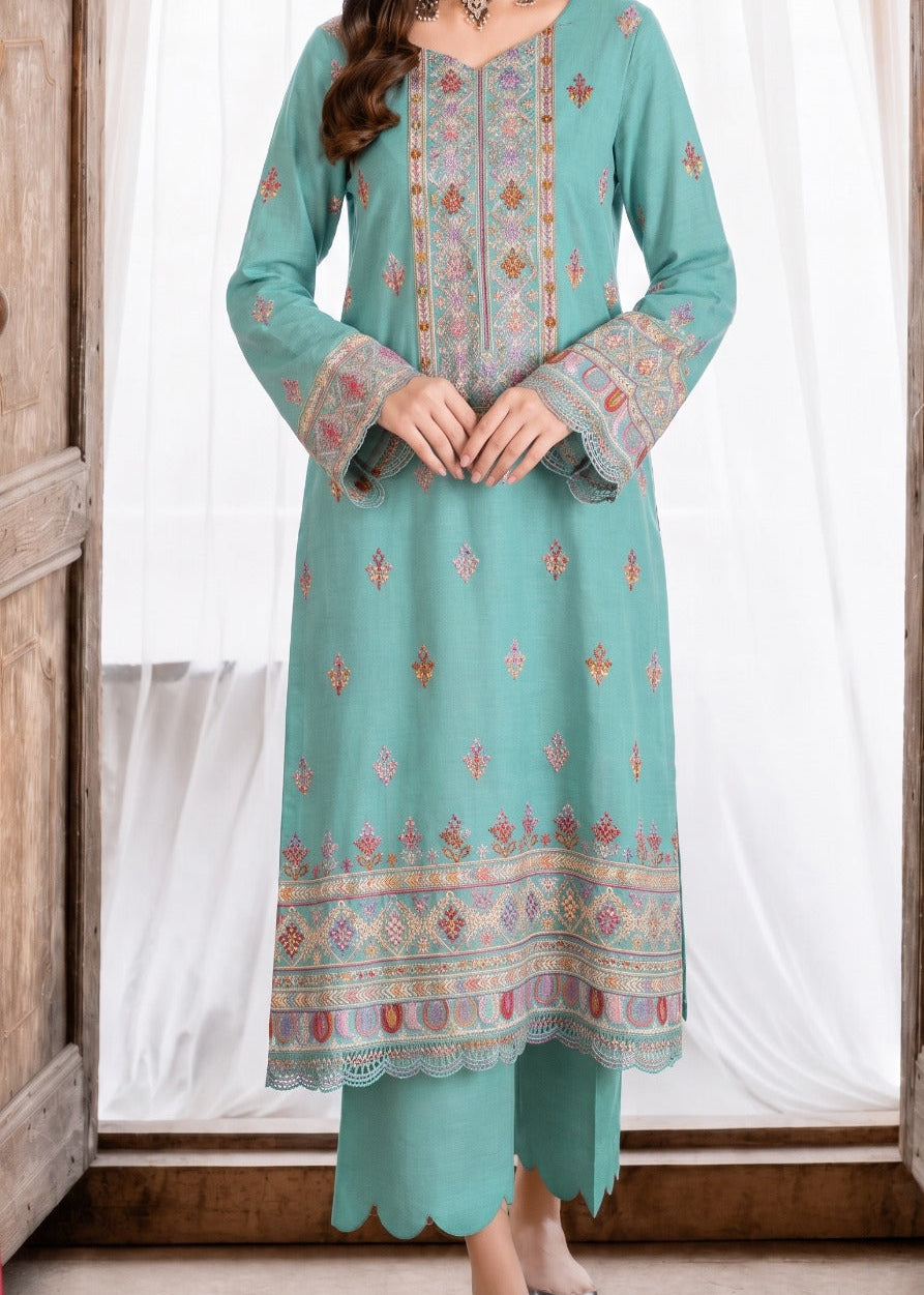 Grace S1594-Embroidered 2pc Lawn Dress.