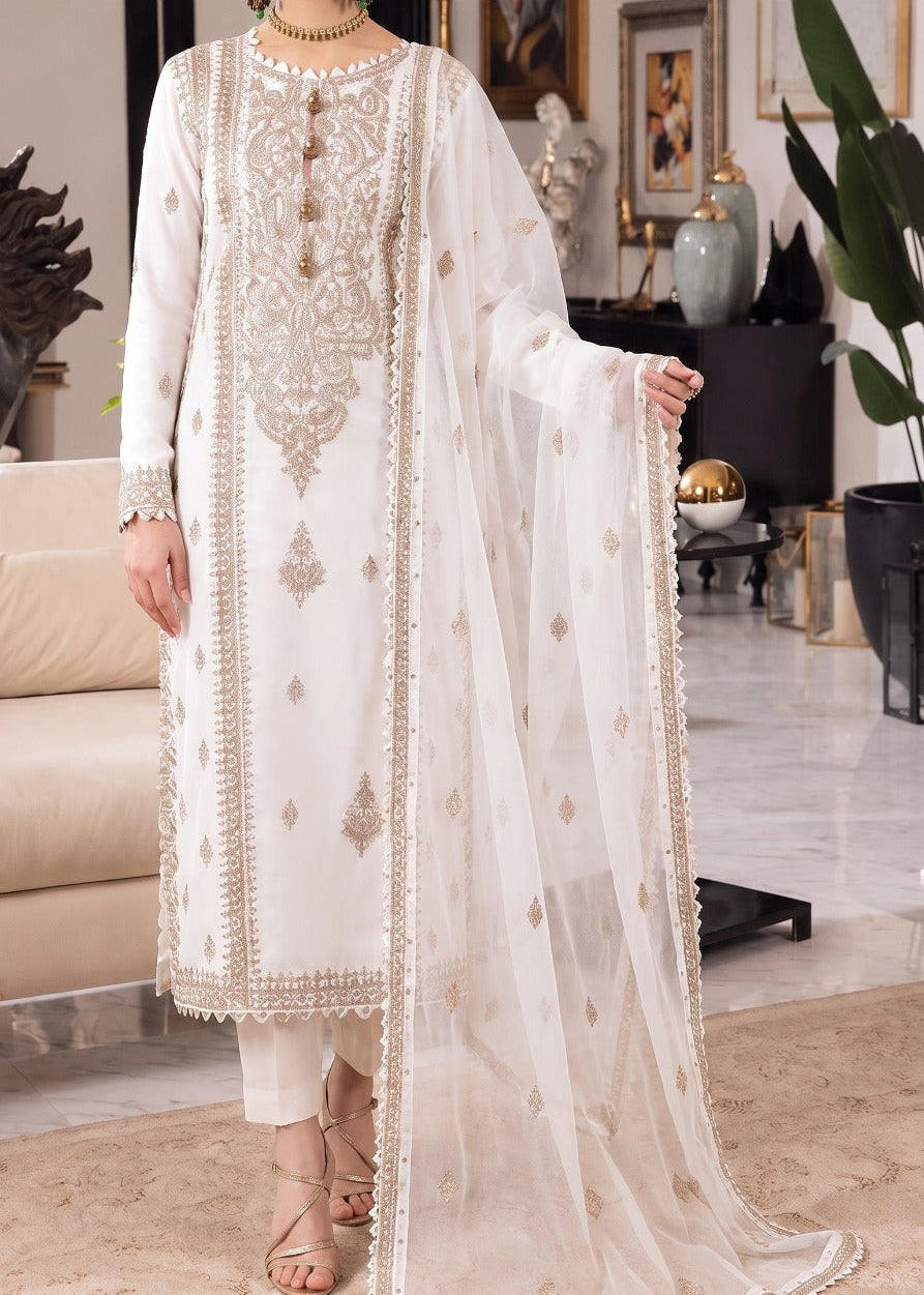 Grace S1605 - Embroidered 3pc Lawn Dress With Embroidered Chiffon Dupatta.