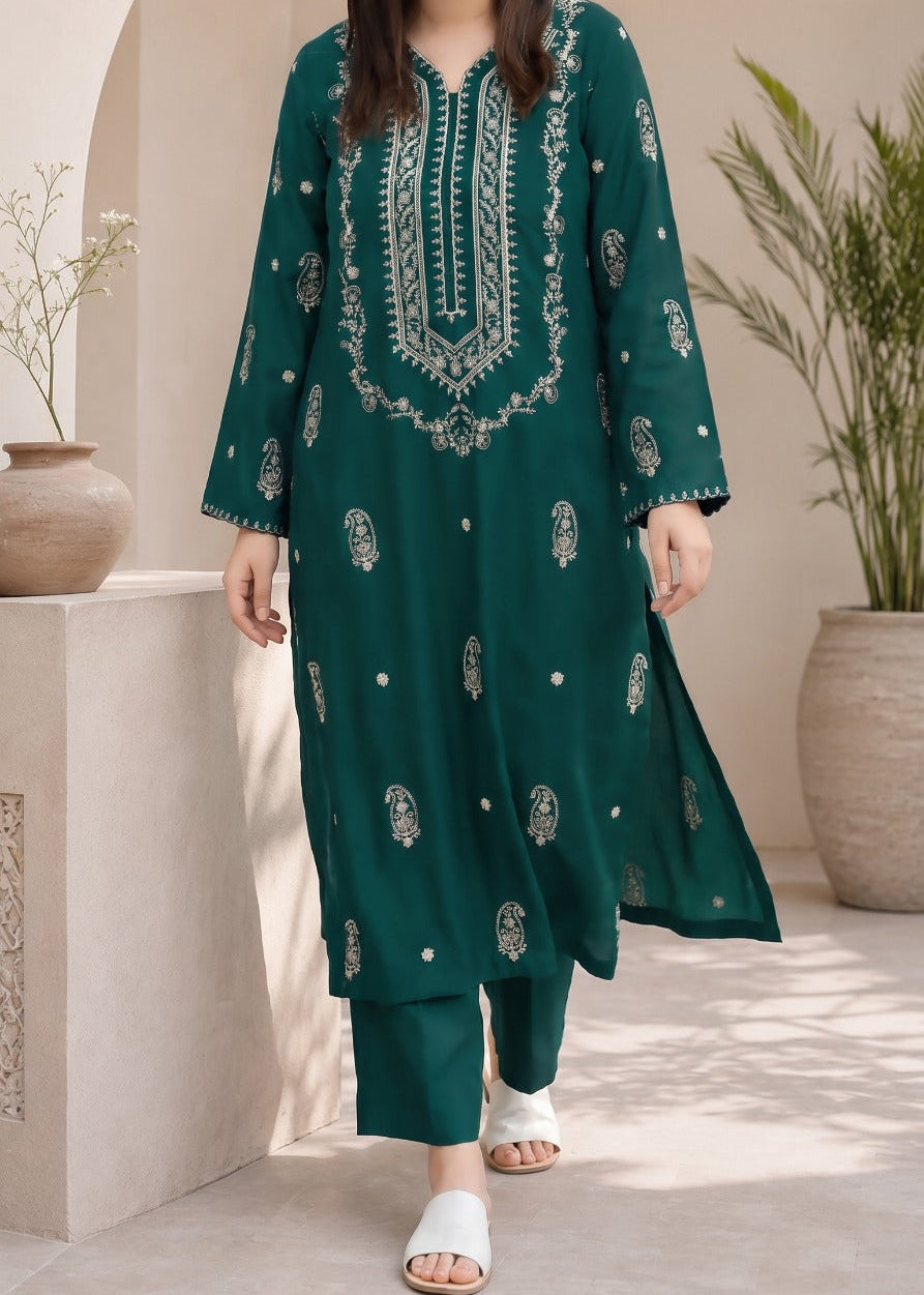 Grace W1031 - Embroidered 2pc Marina Dress.