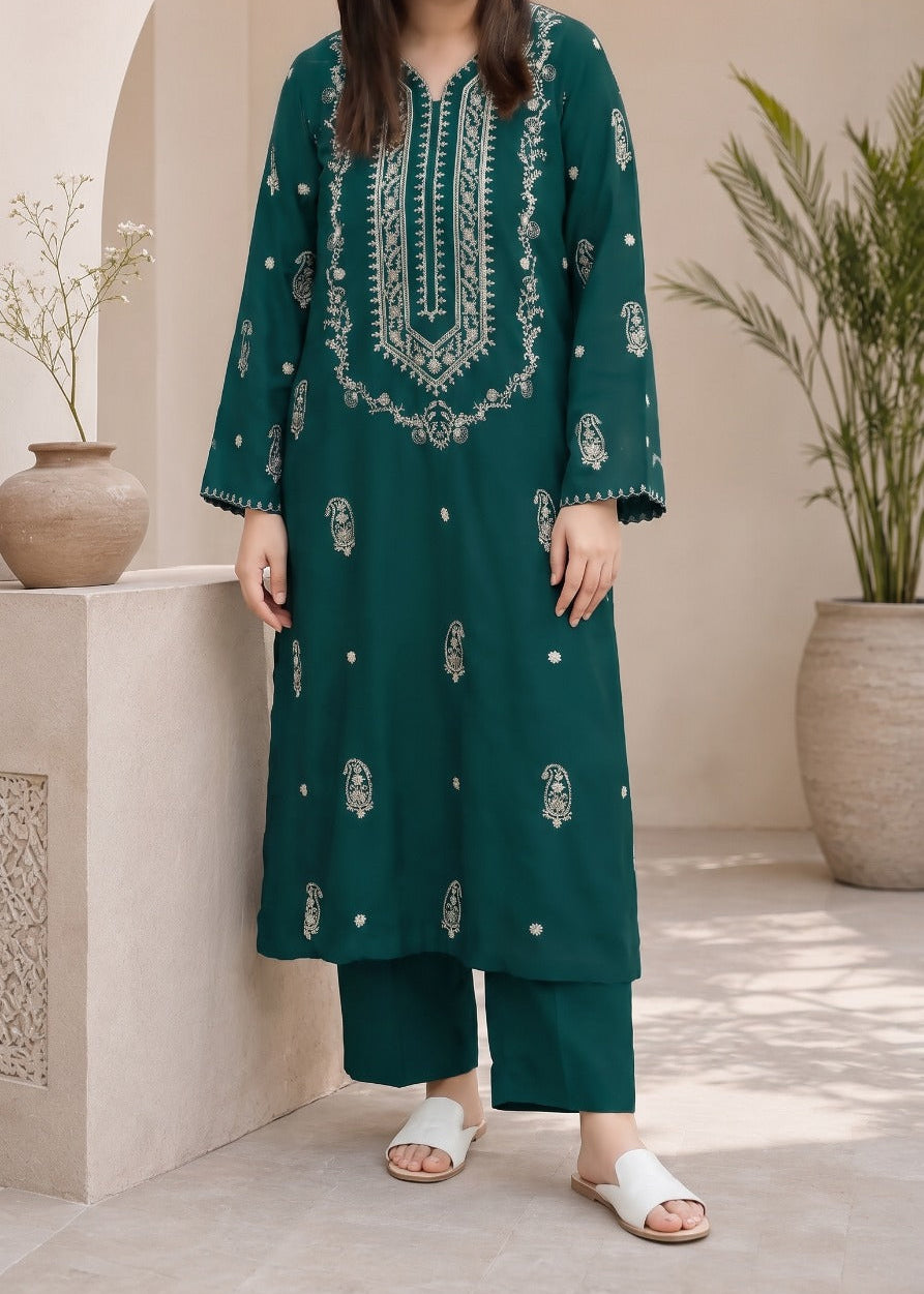 Grace W1031 - Embroidered 2pc Marina Dress.