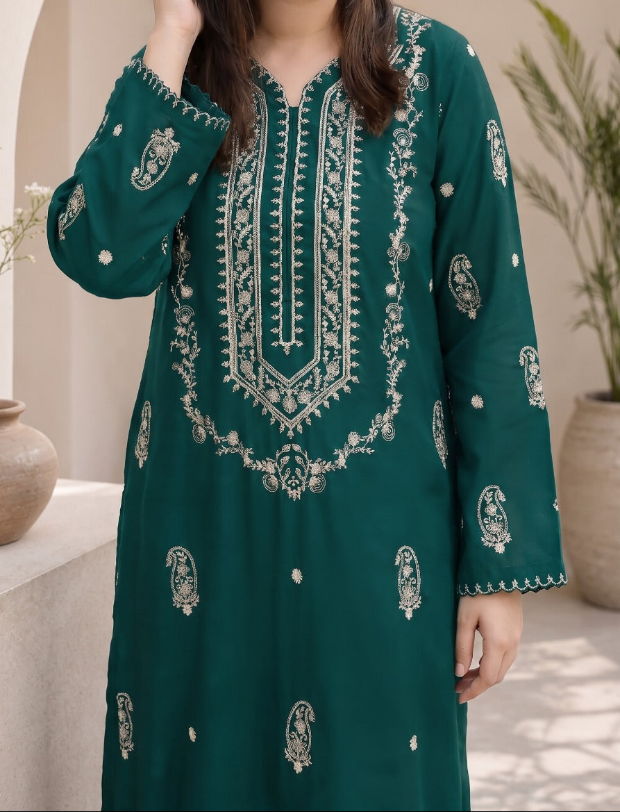 Grace W1031 - Embroidered 2pc Marina Dress.