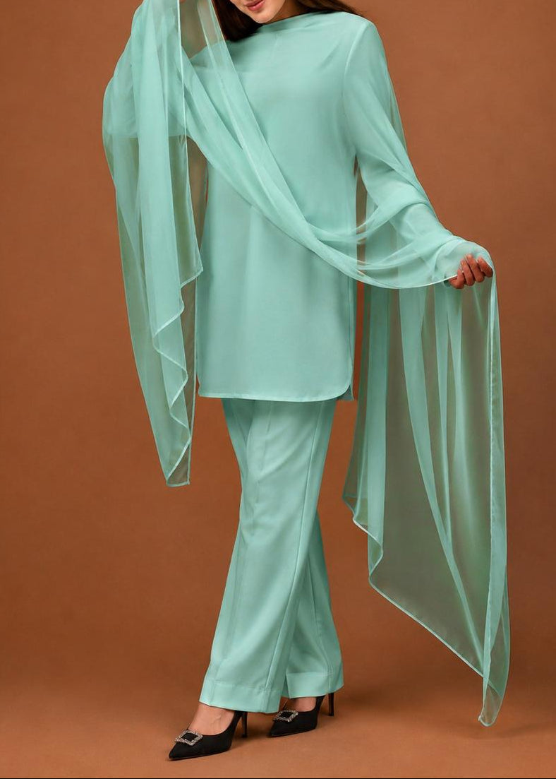 Grace T08- Plain Dyed Chiffon Dupatta.