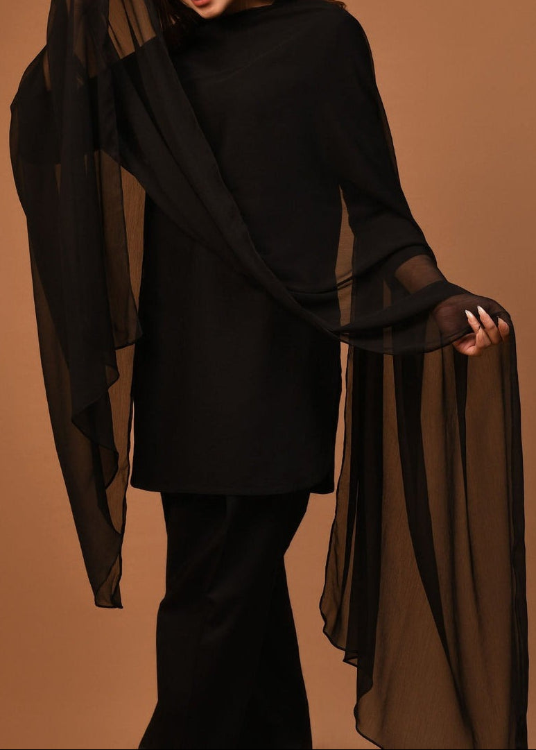 Grace T01- Plain Dyed Chiffon Dupatta.