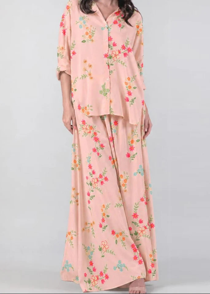 Grace Z-(W1066) - Stitched Digital Printed 2pc Silk Dress.