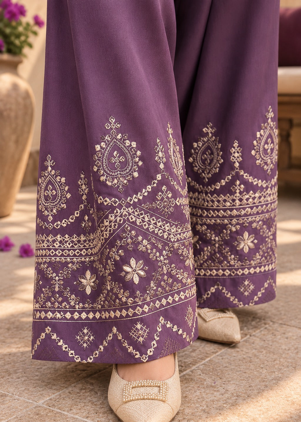 Grace W1025 - Embroidered Sequence 2pc Marina Dress.
