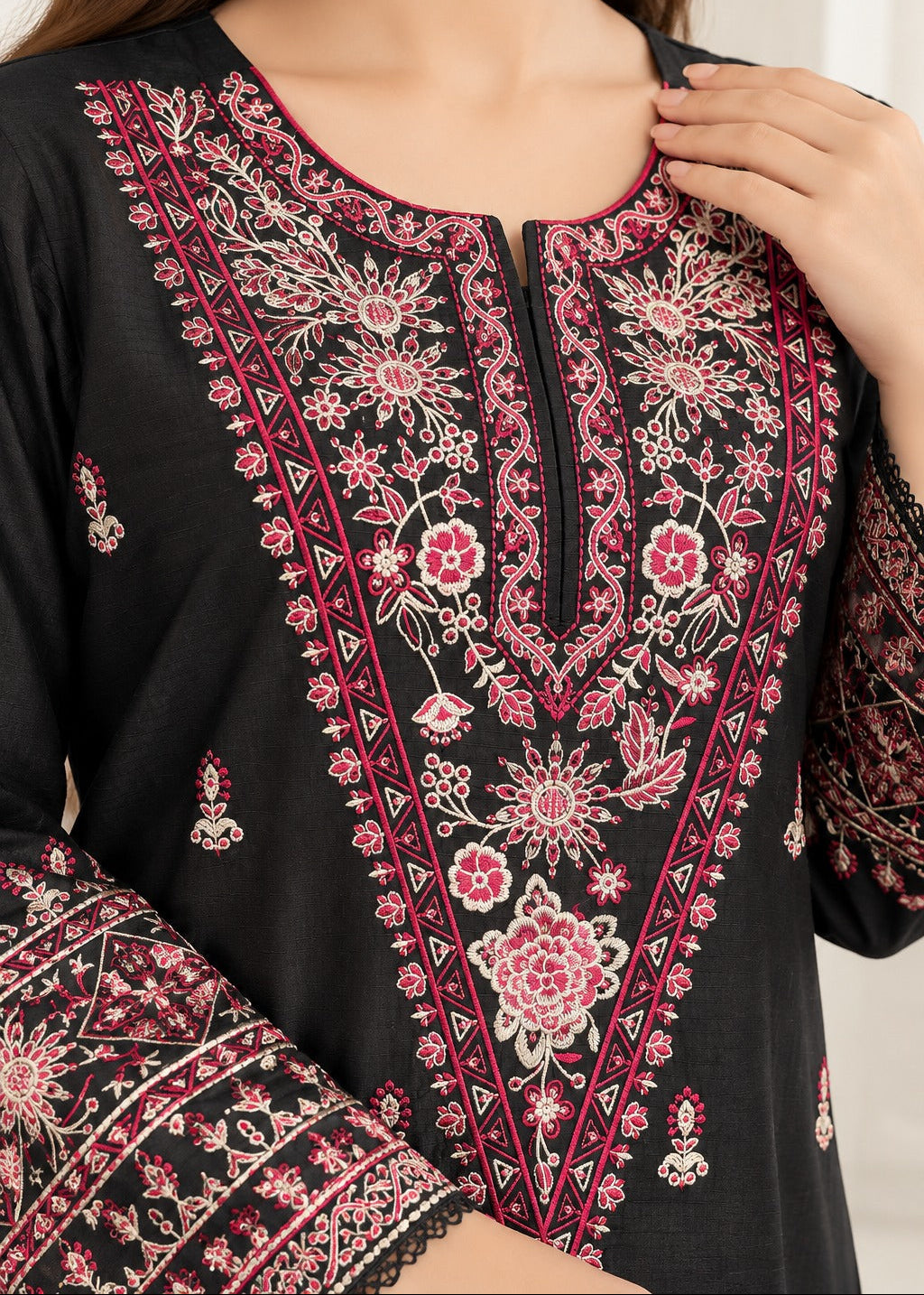 Grace S1633-Embroidered 2pc Lawn Dress.