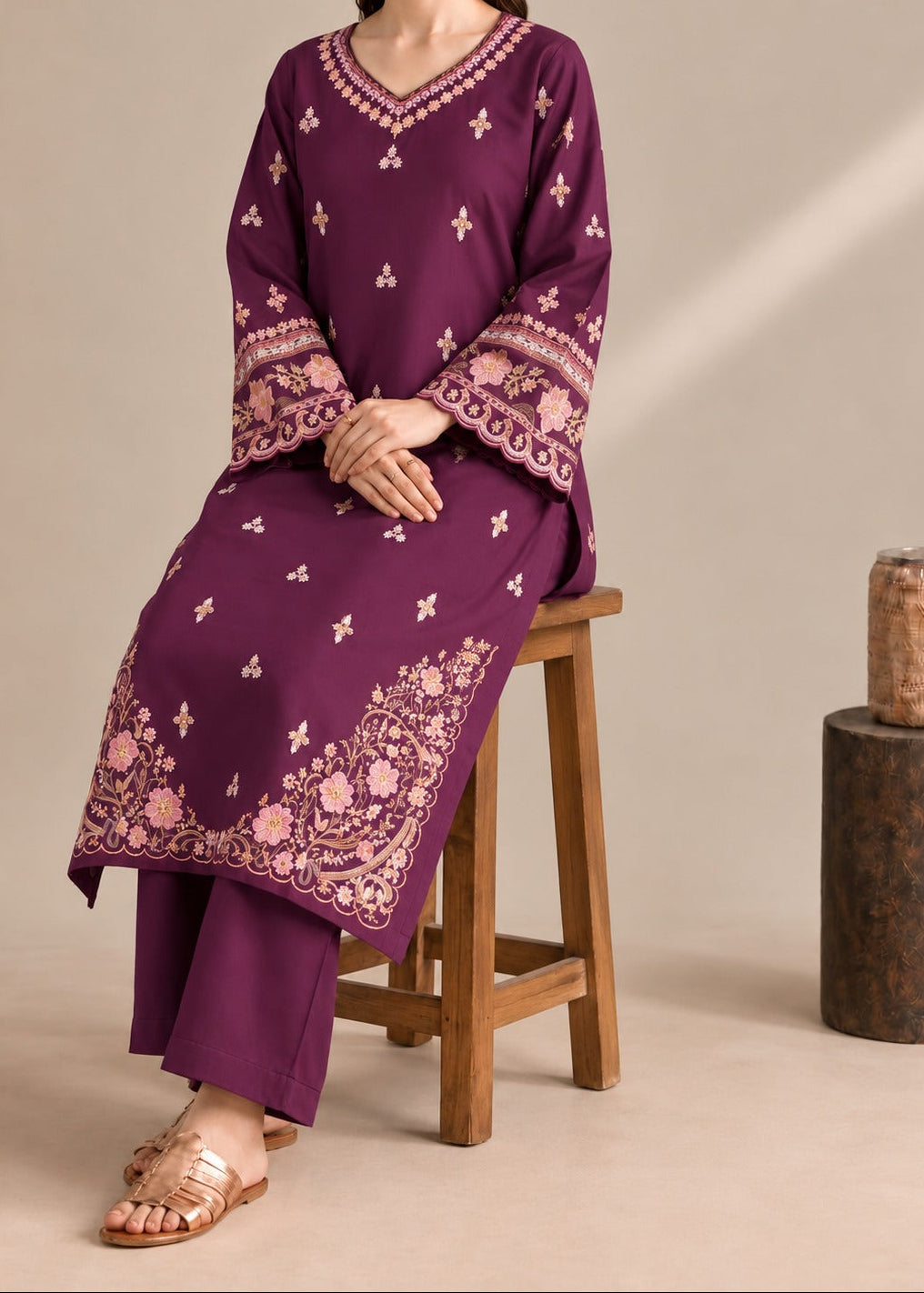 Grace W1090 - Embroidered Sequence 2pc Marina Dress.