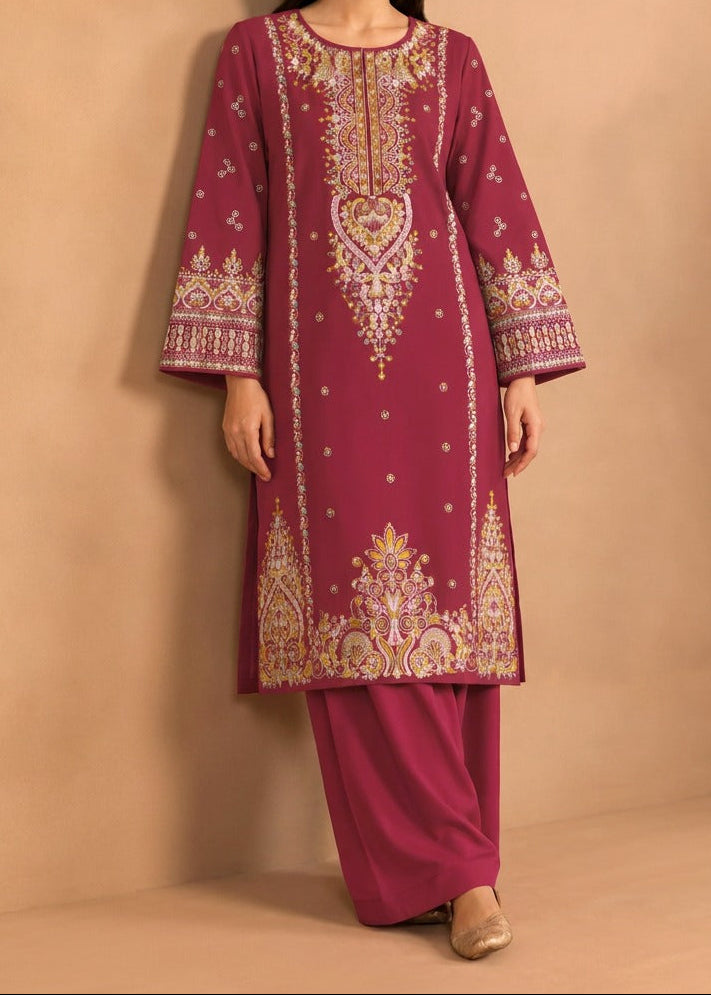 Grace W1105 - Embroidered 2pc Marina Dress.