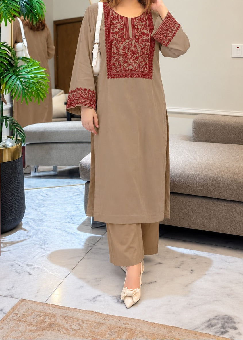Grace W1117 - Embroidered 2pc Marina Dress.