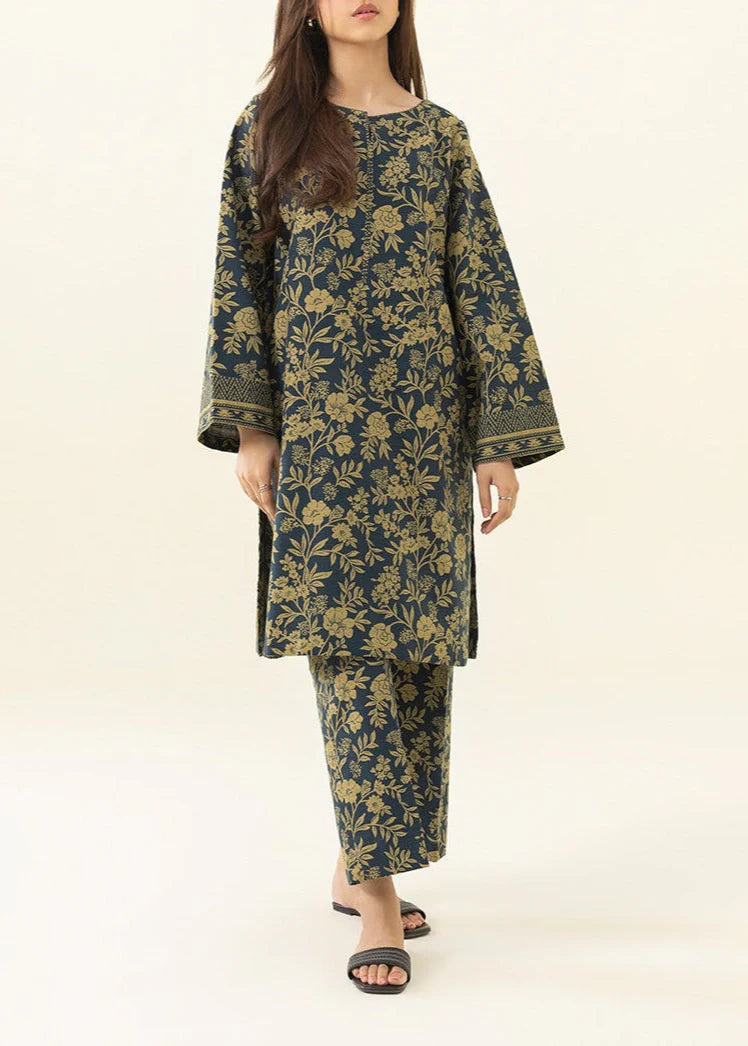 Grace Z26- Stitched Printed 2Pc Karandi Dress.