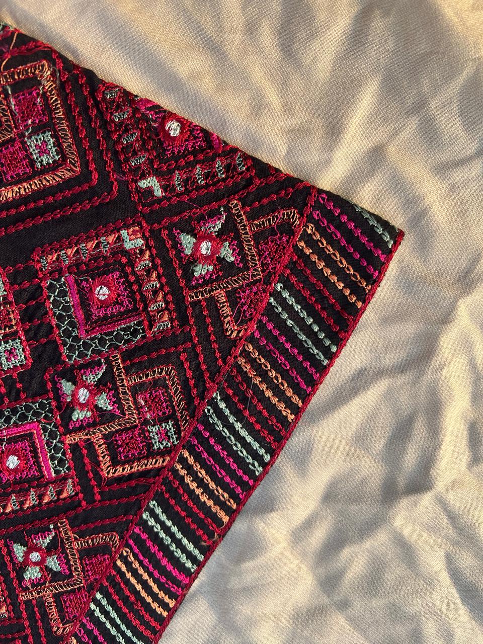 Sarinnah Premium D74-Luxury Formal Heavy Embroidered Karandi Shawl.