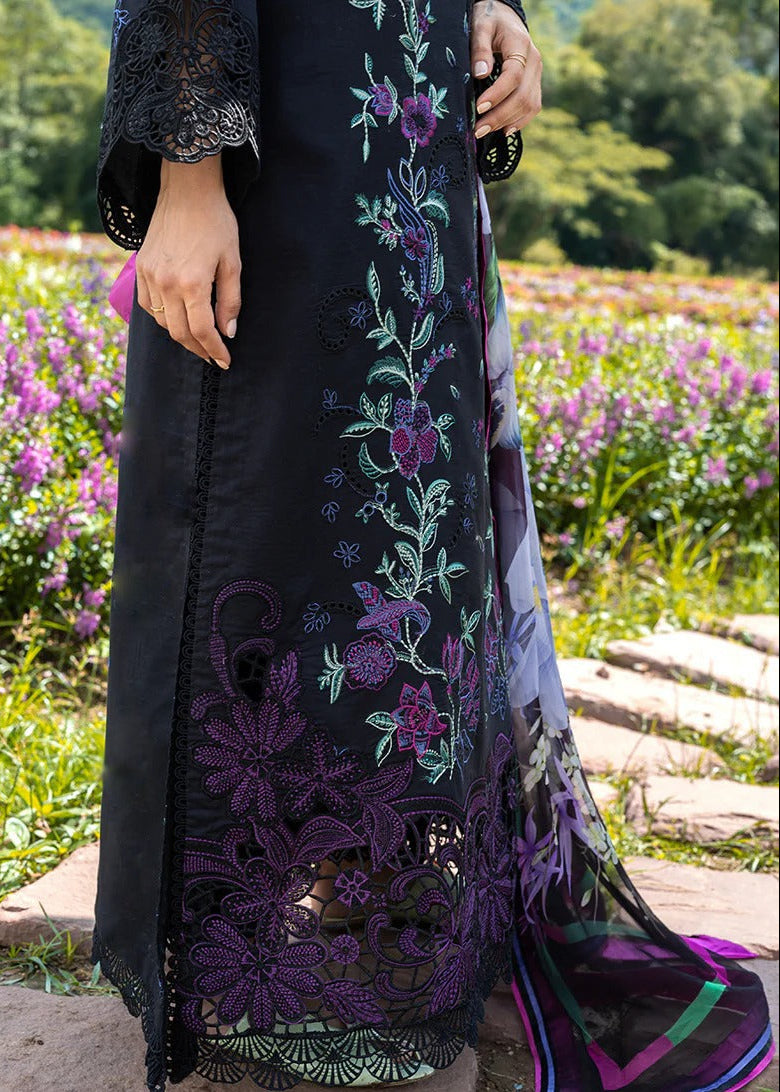 Grace S1341-Embroidered 3pc Lawn Dress With Printed Lawn Dupatta.