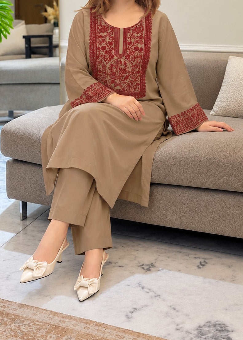 Grace W1117 - Embroidered 2pc Marina Dress.