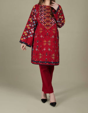 Grace W429-Embroidered 2pc khaddar dress