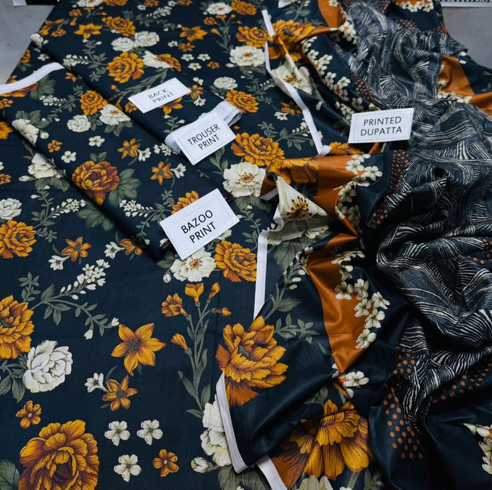 Grace S891-Digital Printed 3pc Lawn Dress with Digital Printed Lawn Dupatta.