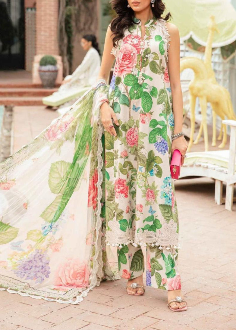 Grace S896-Digital Printed 3pc Lawn Dress with Digital Printed Lawn Dupatta.