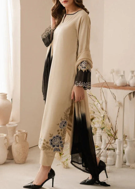 Grace S1021-Embroidered 3pc Lawn dress with Embroidered Chiffon Dupatta.