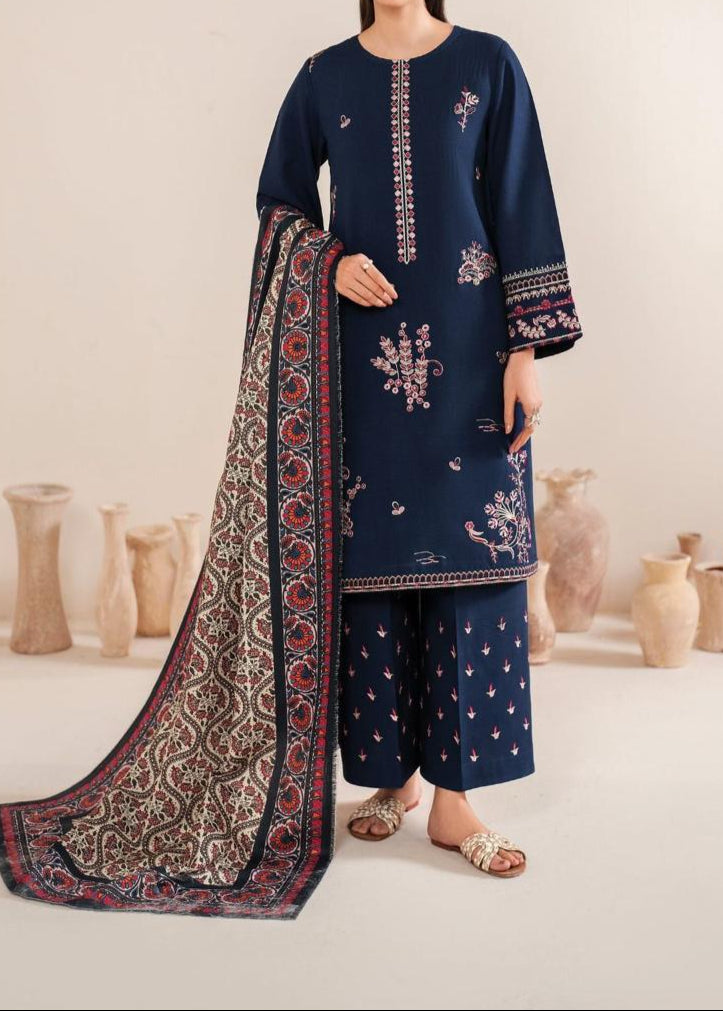 Grace S902-Embroidered 3pc Lawn Dress with Printed Munar Dupatta.