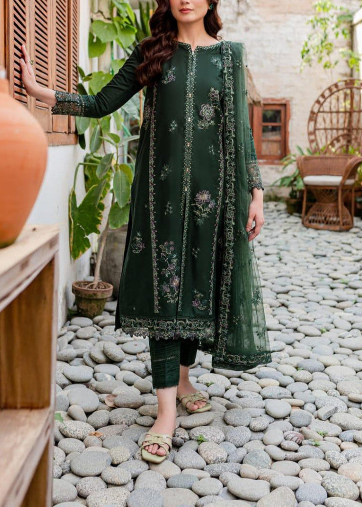 Grace S873-Embroidered 3pc Lawn Dress with Embroidered Munar Dupatta.