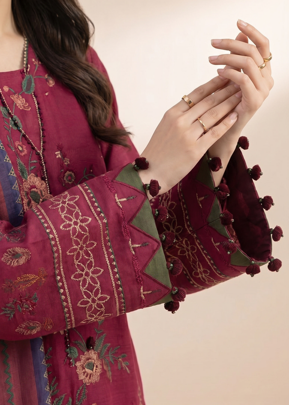 Grace S1380 - Embroidered 3pc Lawn Dress With Printed Lawn Dupatta.
