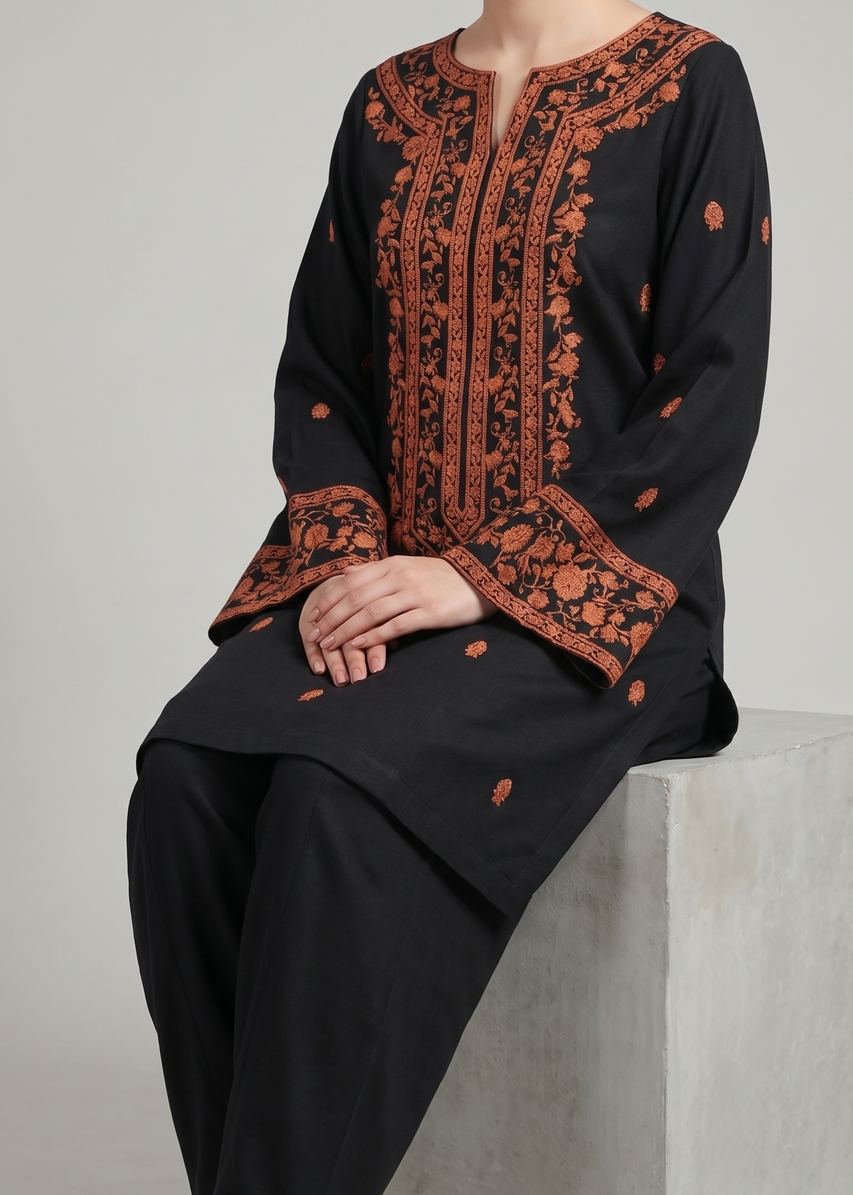 Grace S1355-Embroidered 2pc Lawn Dress.