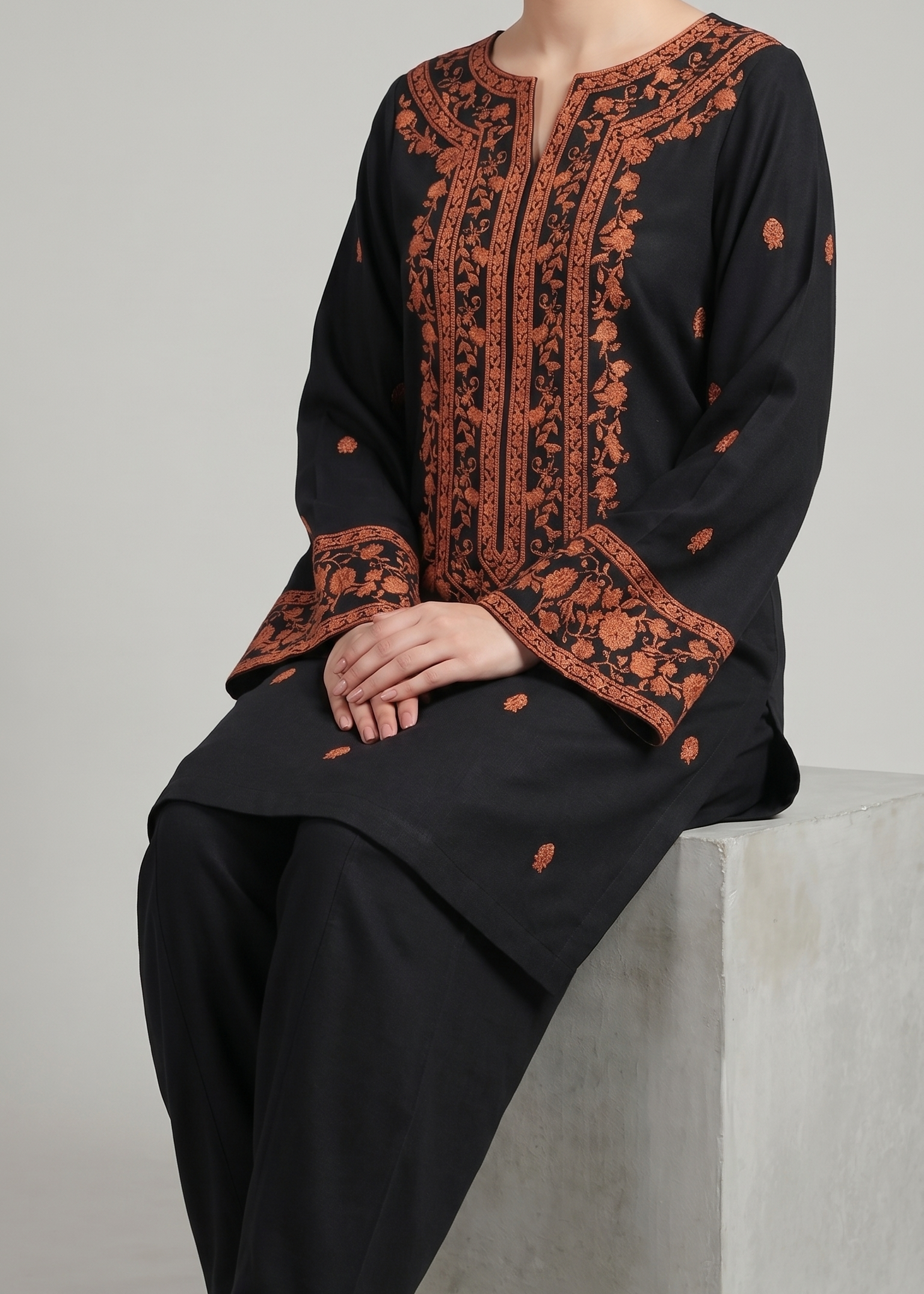 Grace S1355-Embroidered 2pc Lawn Dress.