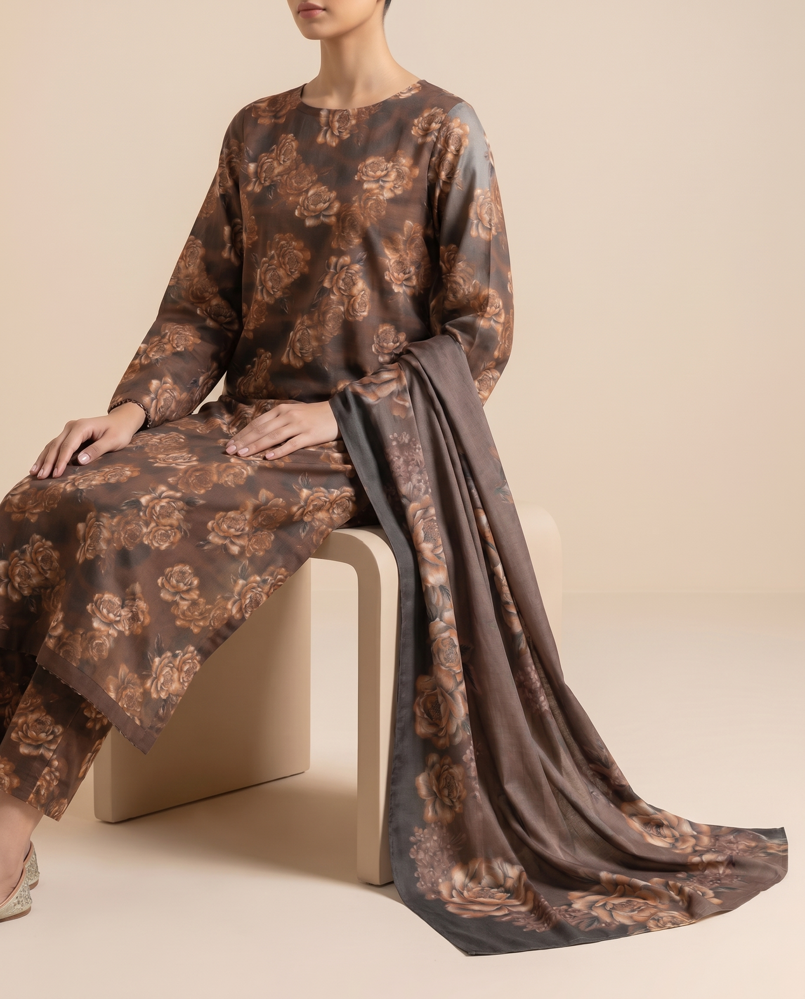 Grace S1412- Digital Printed 3pc Lawn Dress With Printed Lawn Dupatta.