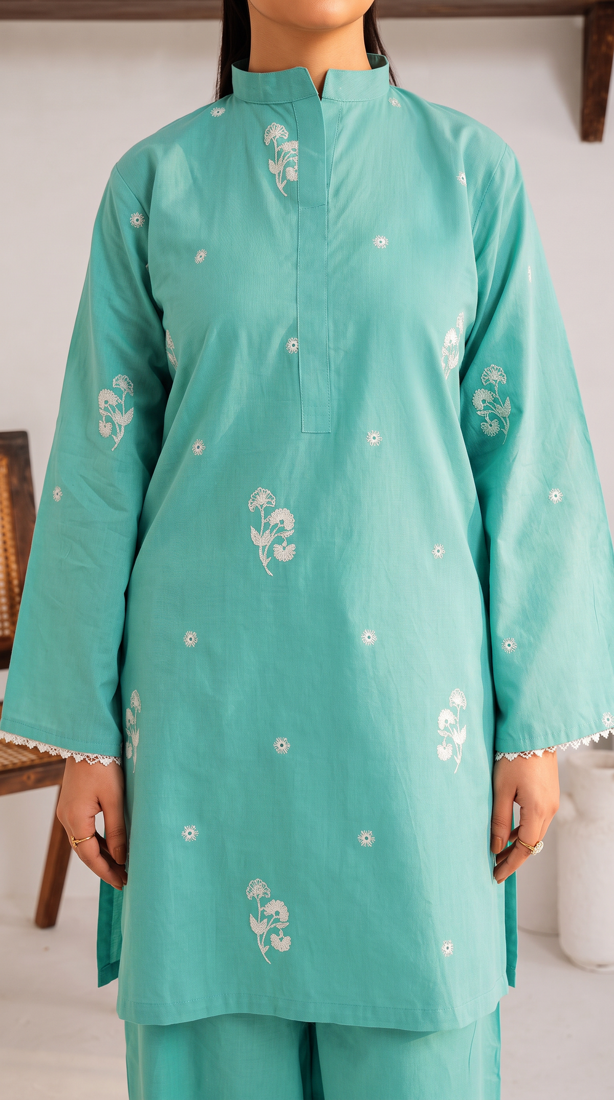 Grace S1566-Embroidered 2pc Lawn Dress.