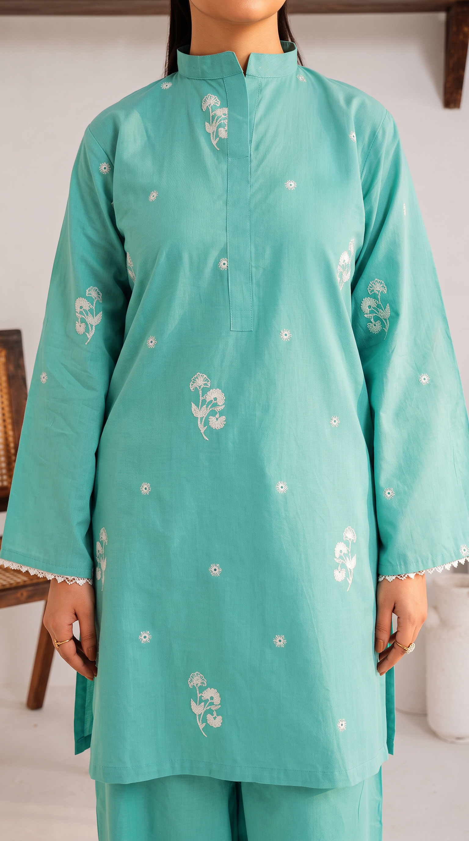 Grace S1566-Embroidered 2pc Lawn Dress.