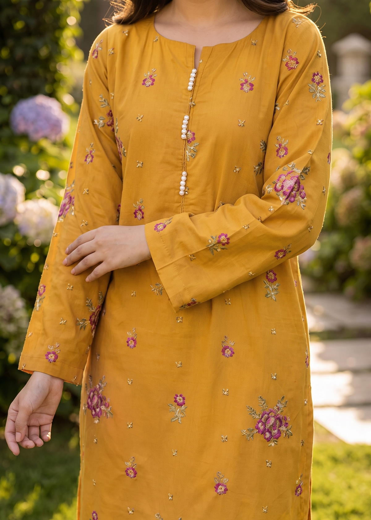 Grace S1575-Embroidered 2pc Lawn Dress.