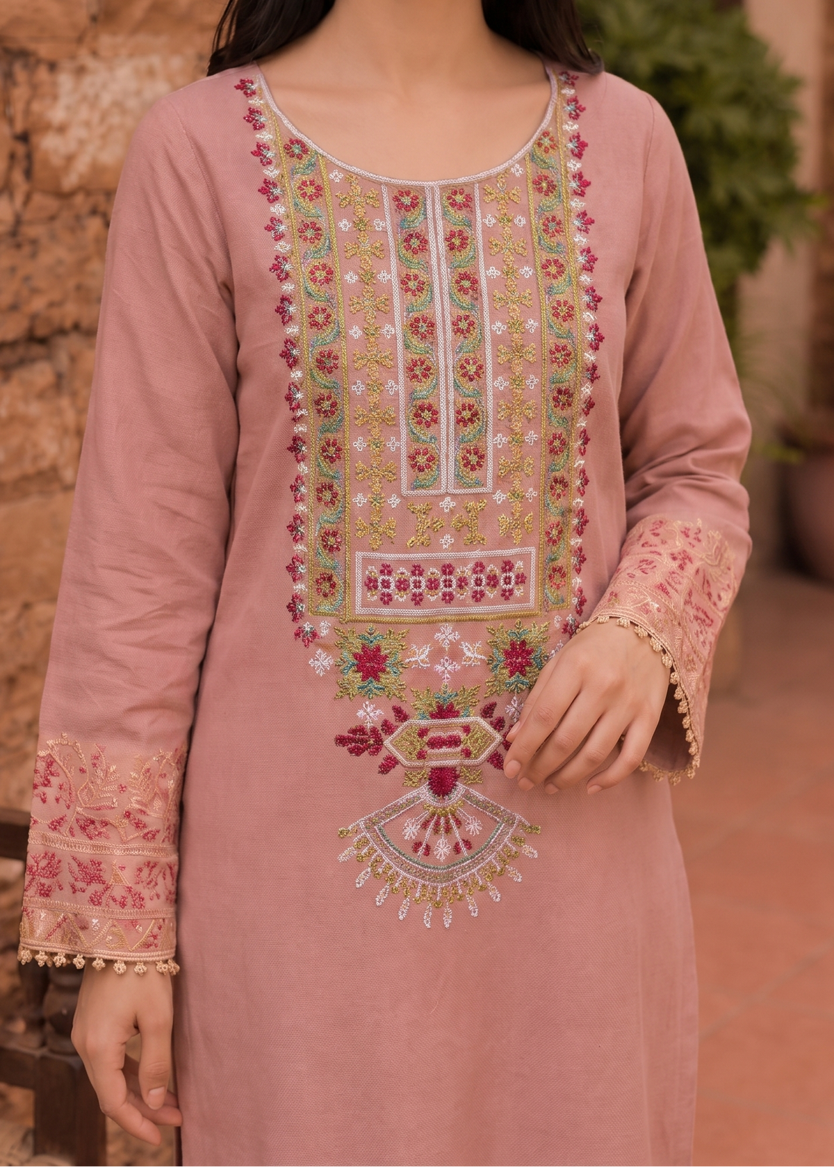 Grace S1617-Embroidered 2pc Lawn Dress.