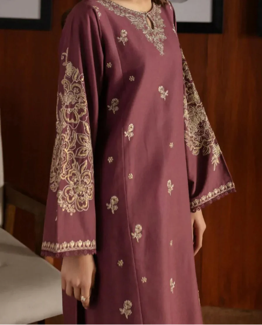 Grace Z-(W712) - Stitched Embroidered 2pc Marina Dress