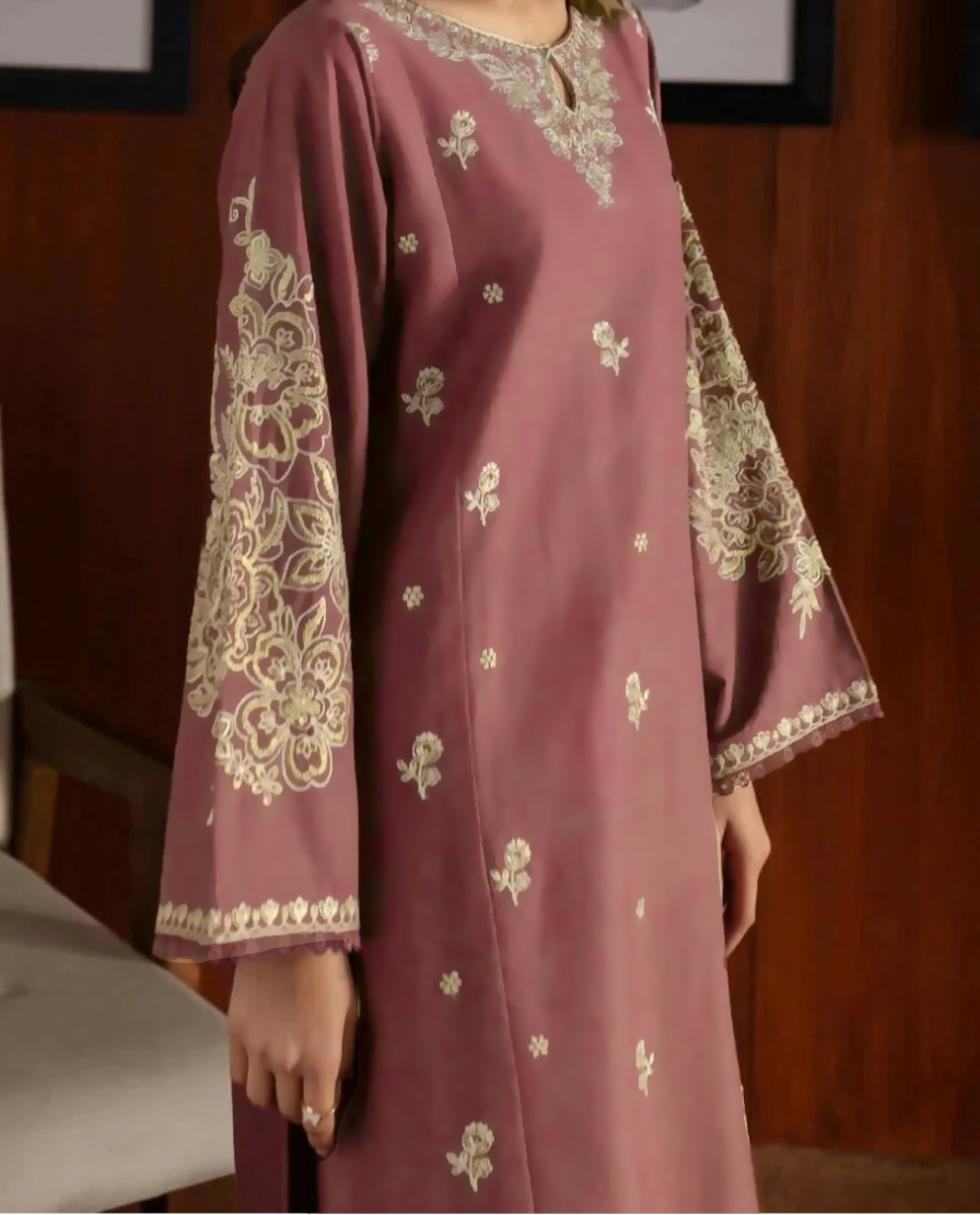 Grace Z-(W712) - Stitched Embroidered 2pc Marina Dress