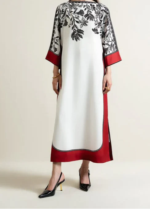 Grace W968- Digital Printed 2pc Karandi Dress.