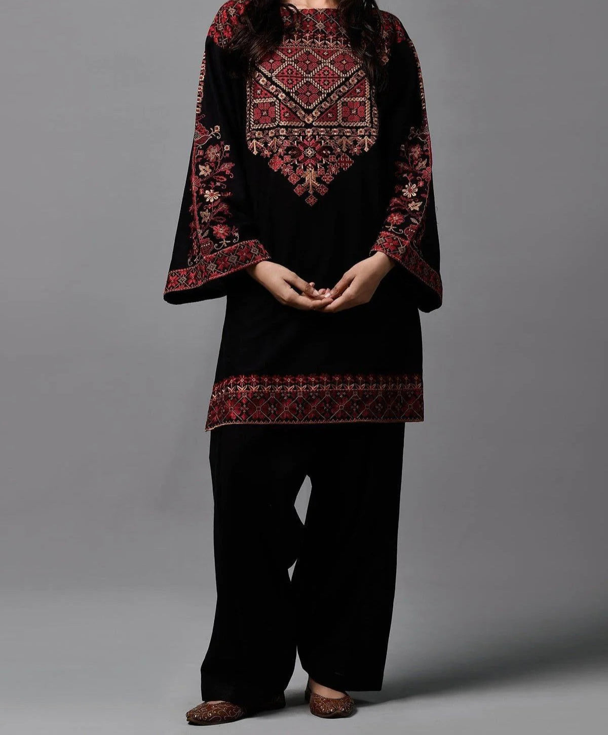 Grace Z(S706)- Stitched Embroidered 2pc lawn dress