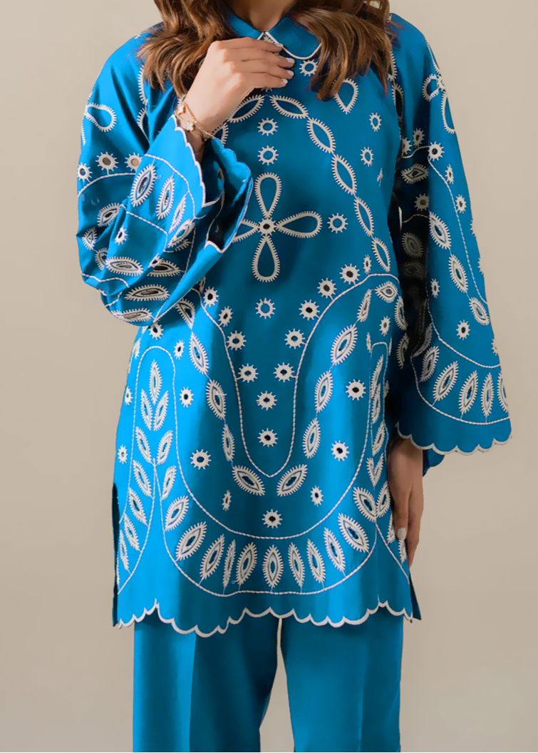 Grace W890-Embroidered 2pc Chikankari Marina Dress.