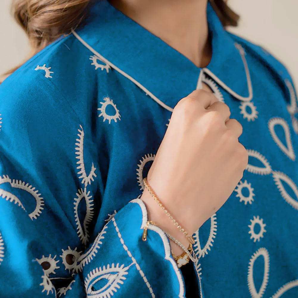 Grace W890-Embroidered 2pc Chikankari Marina Dress.