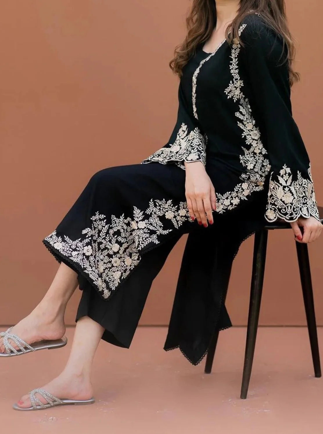Grace Z84- Stitched Embroidered 2PC Lawn dress.