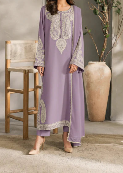 Grace S1391 - Embroidered 3pc Lawn Dress With Dyed Chiffon Dupatta.